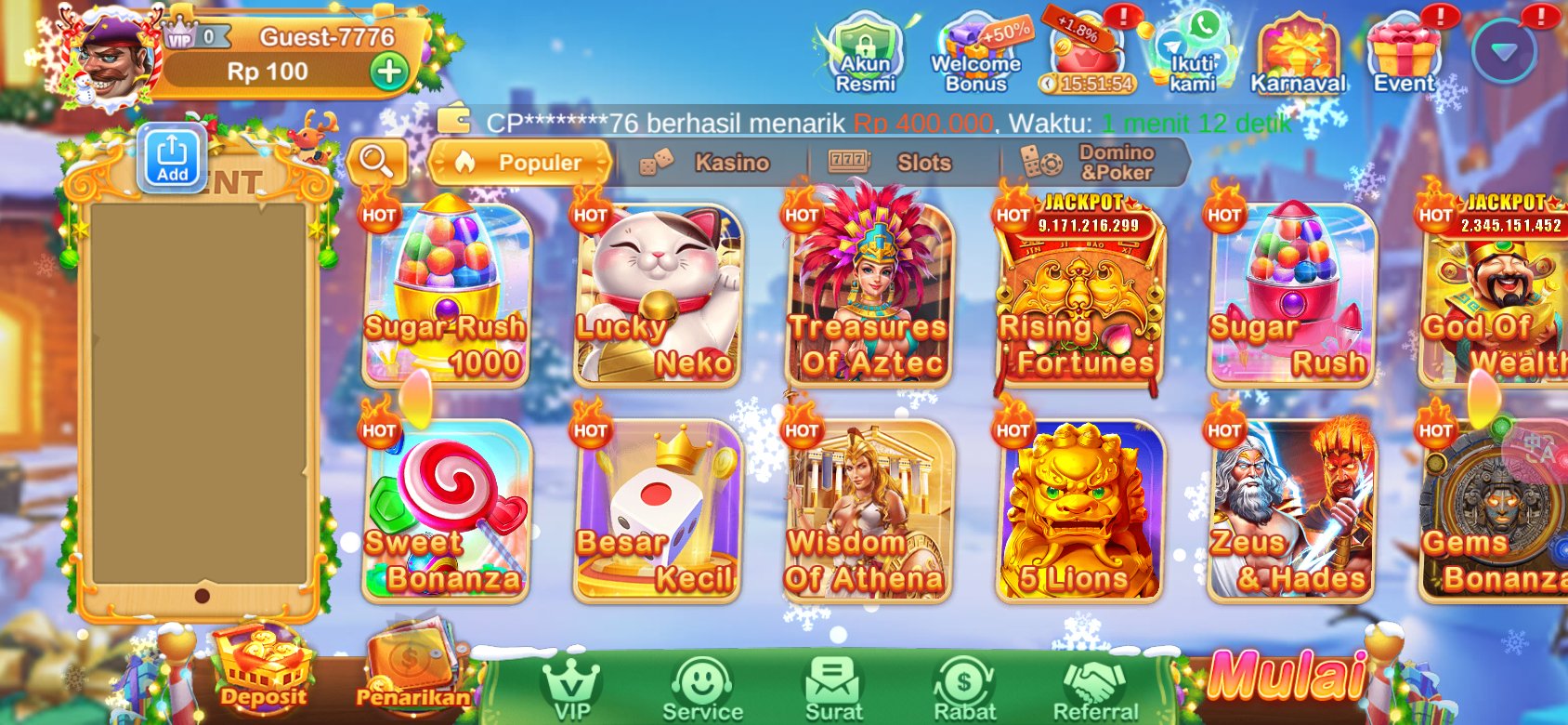 Permainan slot terbaik dengan jackpot hingga miliaran di K3K3 2 4 6381 I.